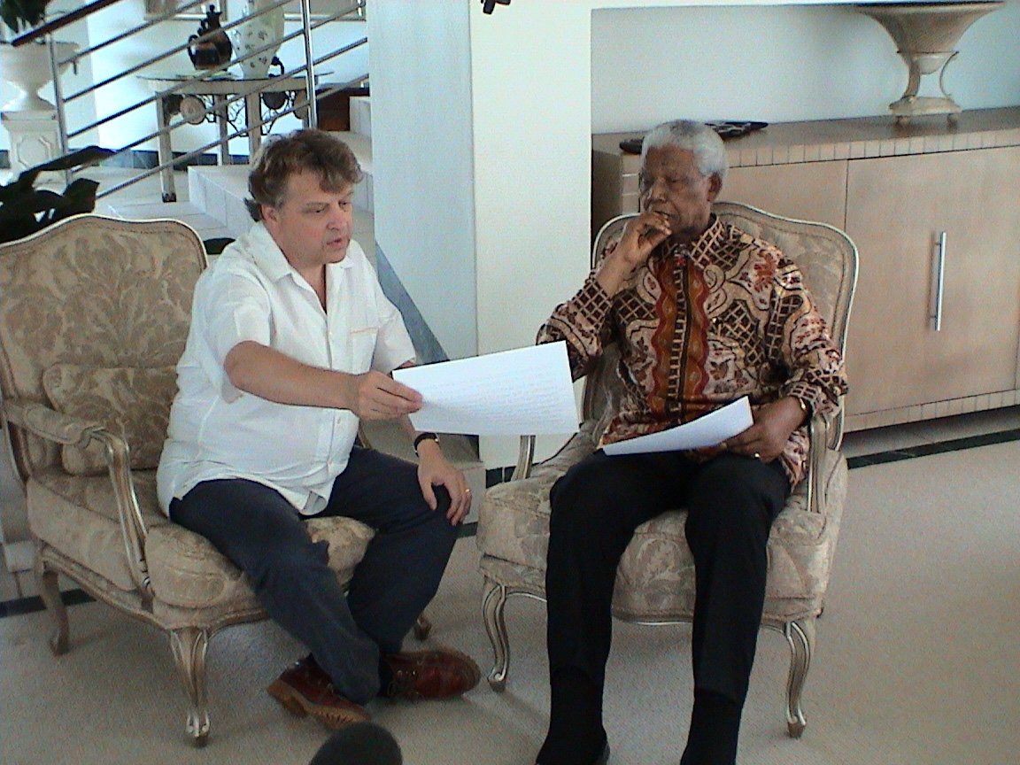 Tony Hollingsworth with Nelson Mandela
